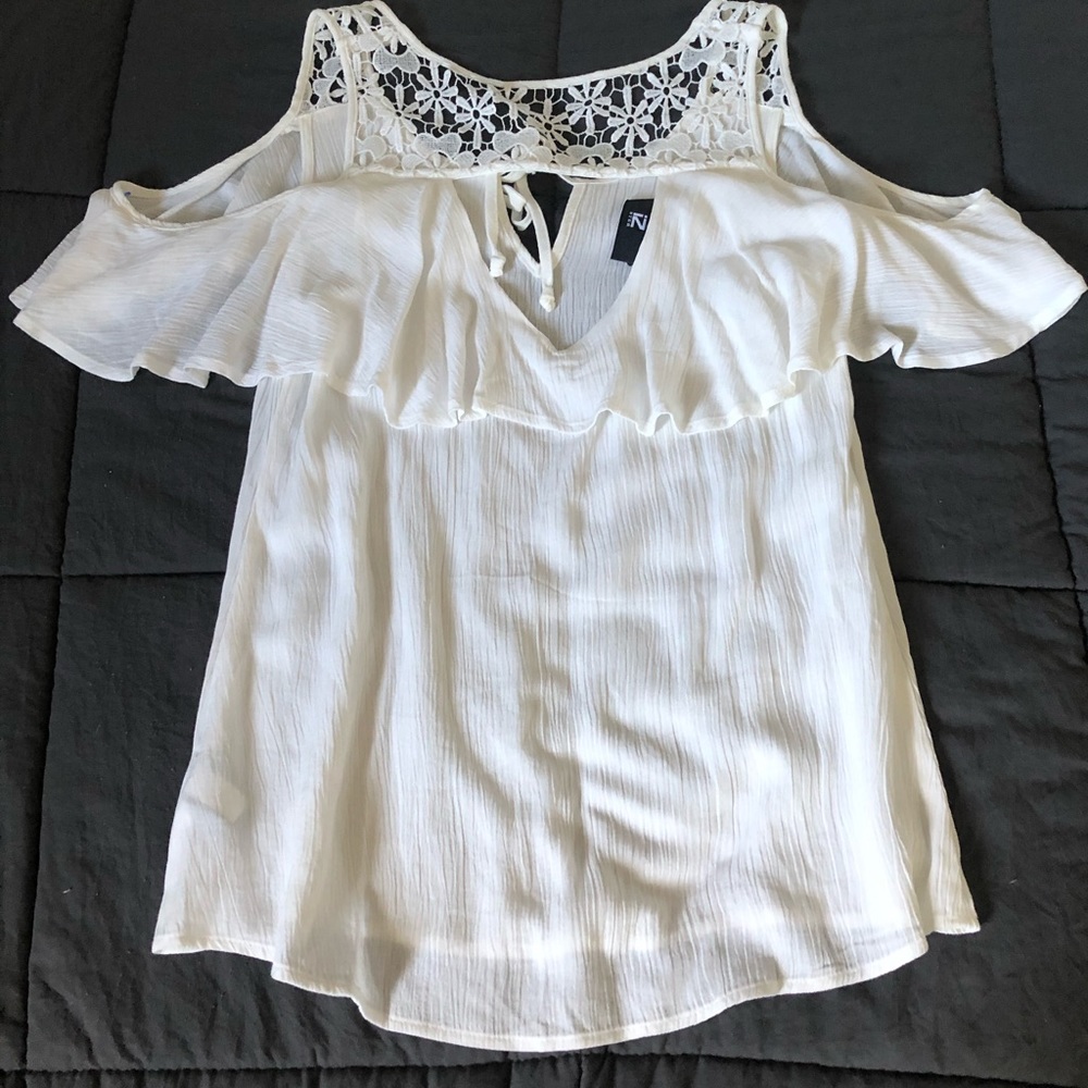Off the the shoulder shirt
